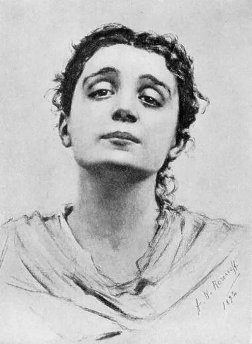 Framed Print : Eleonora Duse - portrait, 1893. Italian actress, 1858–1924 Framed Print : Eleonora Duse - portrait, 1893. Italian actress, 1858–1924