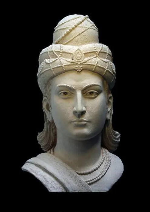 Framed Print : Emperor Ashoka the Great. Museum: PRIVATE COLLECTION. Author: Leonov, Alexei