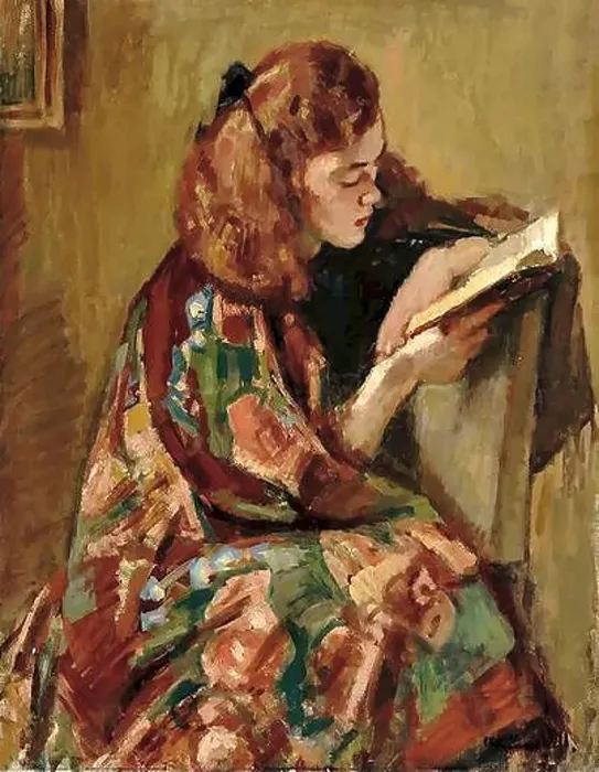 Framed Print : Enckell Magnus - Girl Reading 1 - Finnish School - 19th Century Framed Print : Enckell Magnus - Girl Reading 1 - Finnish School - 19th Century