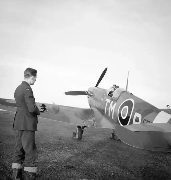 Framed Print : An engine fitter watches the CO of No Framed Print : An engine fitter watches the CO of No