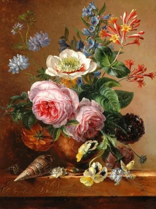 Framed Print : English: Flower still life on a marble slab Still Life of Flowers on a Marble Slab. 1841. Elisabeth Johanna Koning - Pronkstilleven op marmeren plint Framed Print : English: Flower still life on a marble slab Still Life of Flowers on a Marble Slab. 1841. Elisabeth Johanna Koning - Pronkstilleven op marmeren plint
