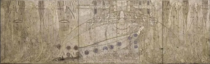 Framed Print : English: The Seven Princesses, a triptych of gesso panels by Margaret Macdonald Mackintosh. They display a scene from the fairy tale play by Maurice Framed Print : English: The Seven Princesses, a triptych of gesso panels by Margaret Macdonald Mackintosh. They display a scene from the fairy tale play by Maurice