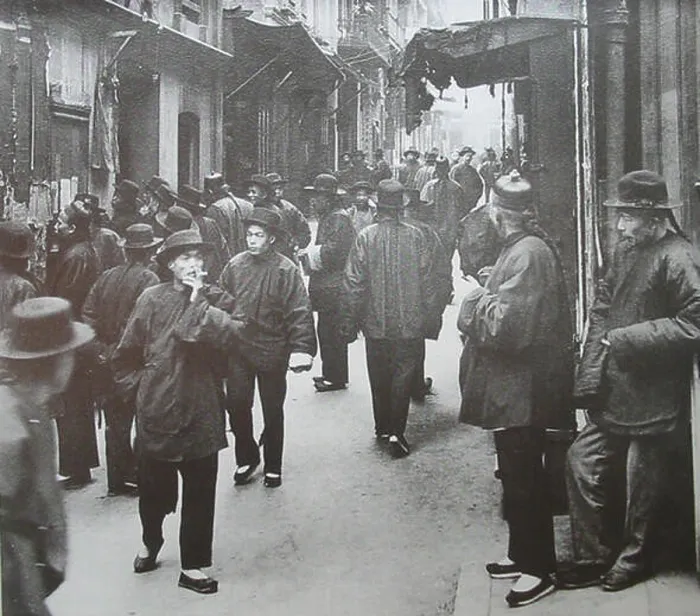Framed Print : English: The Street of Gamblers (Ross Alley) Arnold Genthe
