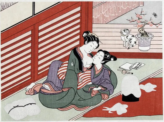 Framed Print : English: Suzuki Harunobu (1724-1770) Framed Print : English: Suzuki Harunobu (1724-1770)