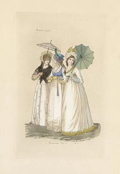 English women in the fashion of August 1796