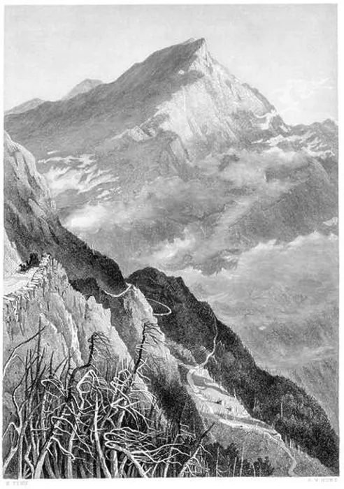 Framed Print : An engraving of The Mount Washington Road (White Mountains) scanned at high resolution from a book printed in 1872 Framed Print : An engraving of The Mount Washington Road (White Mountains) scanned at high resolution from a book printed in 1872