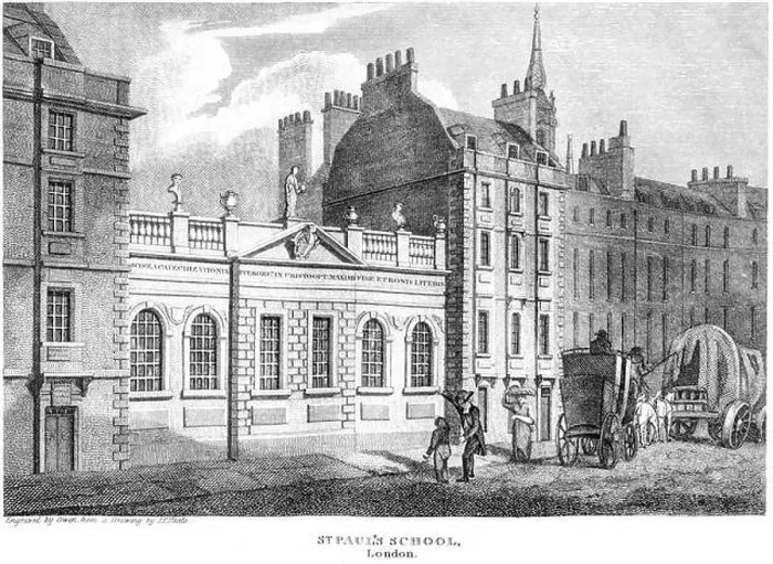 Framed Print : An engraving of St Pauls School Framed Print : An engraving of St Pauls School