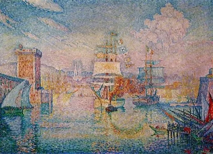 Framed Print : The Entrance to the Port of Marseille by Paul Signac Framed Print : The Entrance to the Port of Marseille by Paul Signac