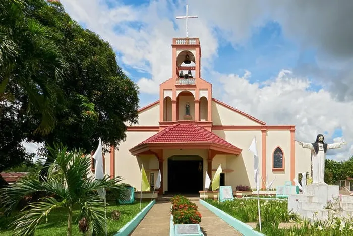 Framed Print : Front entrance view of the spanish style Parish church of San Antonio de Padua surrounded with garden in Cuartero town, Capiz Province, Philippines Framed Print : Front entrance view of the spanish style Parish church of San Antonio de Padua surrounded with garden in Cuartero town, Capiz Province, Philippines