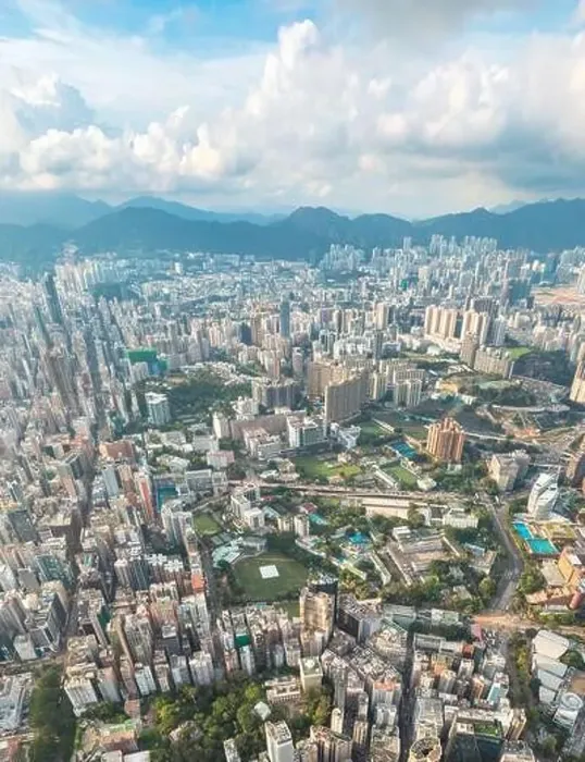 Framed Print : Epic aerial top view of Tsim Sha Tsui, commercial and shopping center of Hong Kong, daytime Framed Print : Epic aerial top view of Tsim Sha Tsui, commercial and shopping center of Hong Kong, daytime