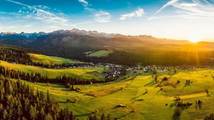 Framed Print : Epic sunset over Tatra mountains in Poland Framed Print : Epic sunset over Tatra mountains in Poland