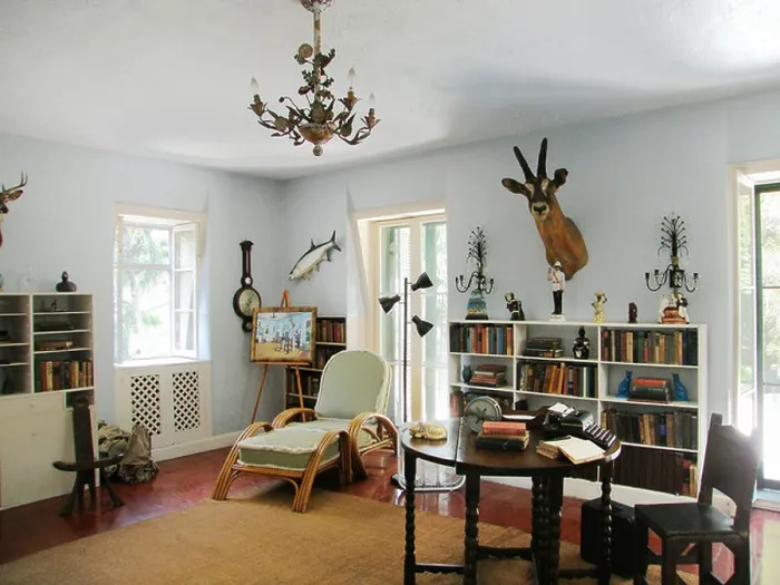 Framed Print : Ernest Hemingway's private den and writing room Framed Print : Ernest Hemingway's private den and writing room