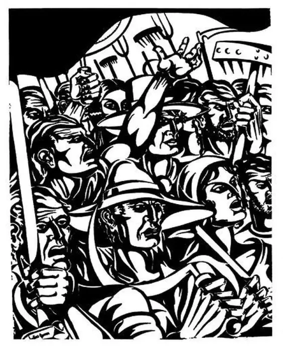 Framed Print : España. El proletariado español en marcha. Dibujo de Helios Gómez publicado en la revista Crónica, octubre de 1936 Framed Print : España. El proletariado español en marcha. Dibujo de Helios Gómez publicado en la revista Crónica, octubre de 1936