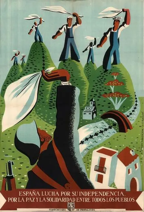 Framed Print : España. Guerra civil. Cartel propagandístico de la subsecretaría de propaganda del gobierno de la república Framed Print : España. Guerra civil. Cartel propagandístico de la subsecretaría de propaganda del gobierno de la república