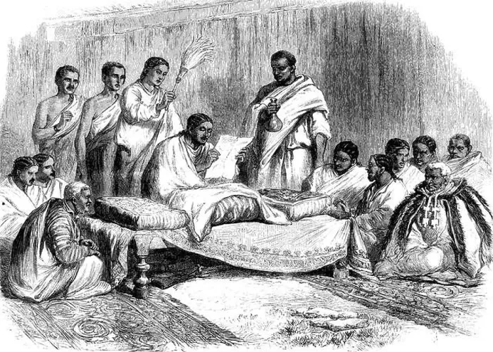 Framed Print : ETHIOPIA Kassai, Prince of Tigray, Seated, State 1868. Illustrated London News Framed Print : ETHIOPIA Kassai, Prince of Tigray, Seated, State 1868. Illustrated London News