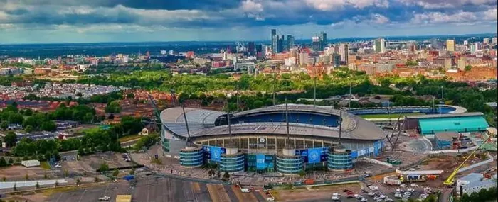 Framed Print : Etihad Stadium, Manchester City Panoramic View Framed Print : Etihad Stadium, Manchester City Panoramic View