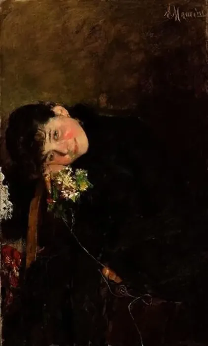 Framed Print : On the Eve of Her Wedding - 1882c. - oil on canvas 99, 7 x 81, 9 cm - Mancini Antonio Framed Print : On the Eve of Her Wedding - 1882c. - oil on canvas 99, 7 x 81, 9 cm - Mancini Antonio