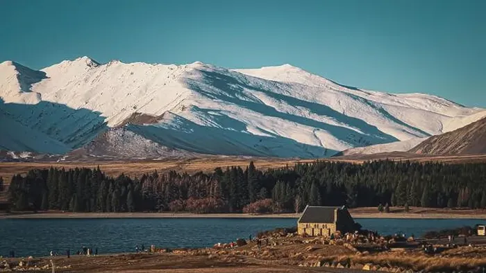 Framed Print : Evening View Of The Church Of The Good Shepherd during Winter At Lake Tekapo, New Zealand Framed Print : Evening View Of The Church Of The Good Shepherd during Winter At Lake Tekapo, New Zealand