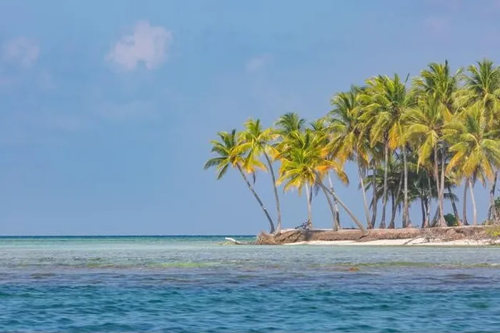 Framed Print : Exotic beach on a tropical island among palm trees, lagoon sea with coral reef. Amazing beach landscape, copy space, paradise destination Framed Print : Exotic beach on a tropical island among palm trees, lagoon sea with coral reef. Amazing beach landscape, copy space, paradise destination