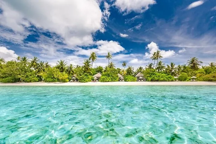 Framed Print : Exotic travel tropical beach landscape for background or wallpaper. Paradise island tourism for summer vacation holiday destination concept Framed Print : Exotic travel tropical beach landscape for background or wallpaper. Paradise island tourism for summer vacation holiday destination concept