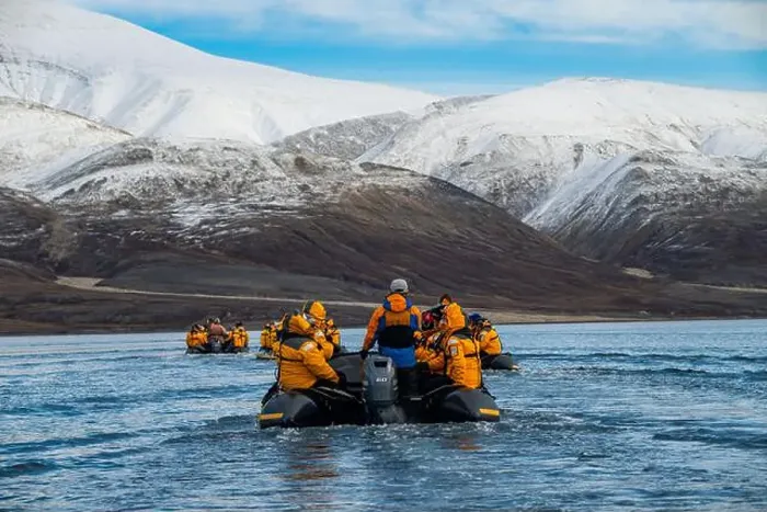 Framed Print : Expedition zodiacs, Axel Heiberg island, Nunavut, Canadian Arctic, Canada, North America Framed Print : Expedition zodiacs, Axel Heiberg island, Nunavut, Canadian Arctic, Canada, North America