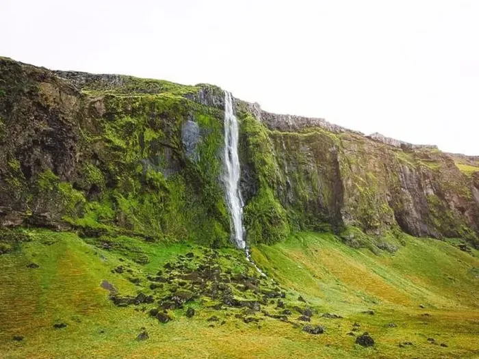 Framed Print : Exploring Iceland waterfalls, drone shot in sunrise Framed Print : Exploring Iceland waterfalls, drone shot in sunrise