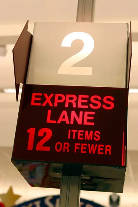 Framed Print : Express Lane Check Out at Grocery Store Framed Print : Express Lane Check Out at Grocery Store