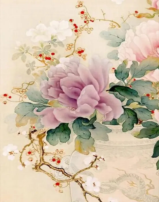 Framed Print : Exquisite oriental floral design Framed Print : Exquisite oriental floral design