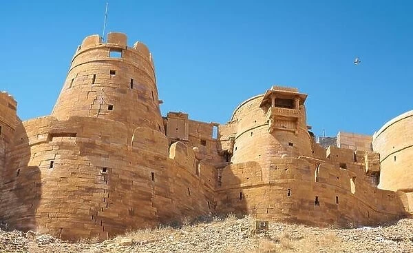 External view of Jaisalmer Fort, Jaisalmer, Rajasthan, India