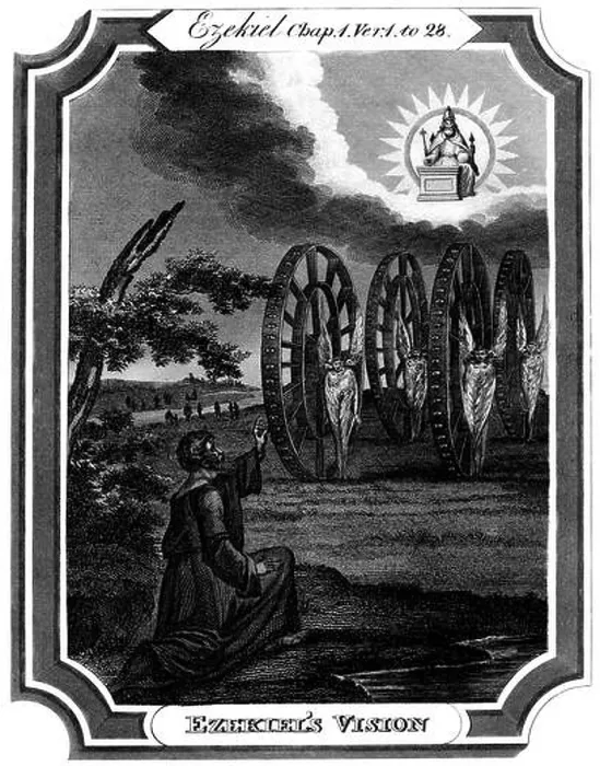 Framed Print : Ezekiel has a vision near to the river Chebar (Khabur) Framed Print : Ezekiel has a vision near to the river Chebar (Khabur)