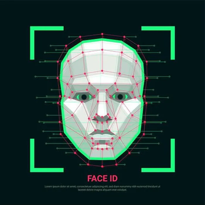 Framed Print : Face identification concept. Biometric identification or Facial recognition system Framed Print : Face identification concept. Biometric identification or Facial recognition system