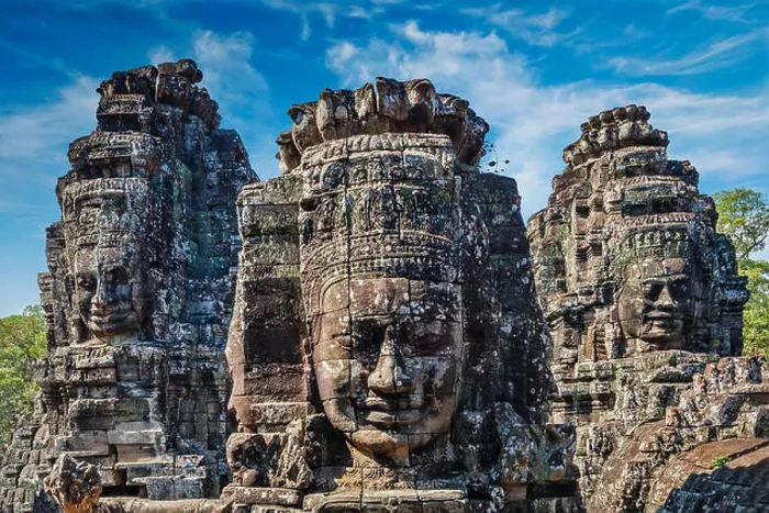 Framed Print : Faces of Bayon temple, Angkor, Cambodia Framed Print : Faces of Bayon temple, Angkor, Cambodia
