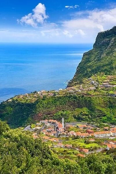 Faial Village on north coast, Madeira Island, Portugal