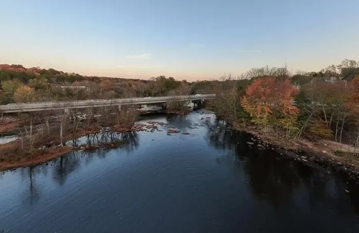 Framed Print : Fall Foliage at Falls Lake, Raleigh NC - Drone Framed Print : Fall Foliage at Falls Lake, Raleigh NC - Drone