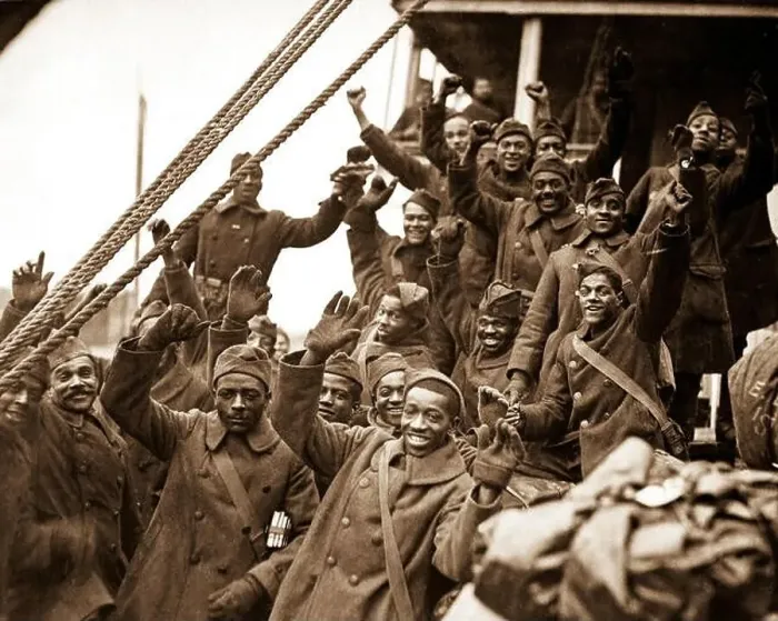 Framed Print : The famous 369th arrive in N.Y Framed Print : The famous 369th arrive in N.Y