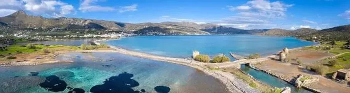 Framed Print : The famous canal of Elounda with the ruins of the old bridge, Crete, Greece Framed Print : The famous canal of Elounda with the ruins of the old bridge, Crete, Greece