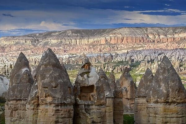 Famous Love valley in Cappadocia, Turkey