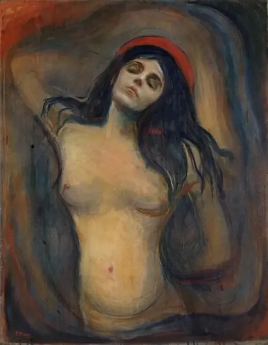 Framed Print : Famous oil painting by the norwegian artist Edvard Munch – The Madonna (1894-1895) Framed Print : Famous oil painting by the norwegian artist Edvard Munch – The Madonna (1894-1895)