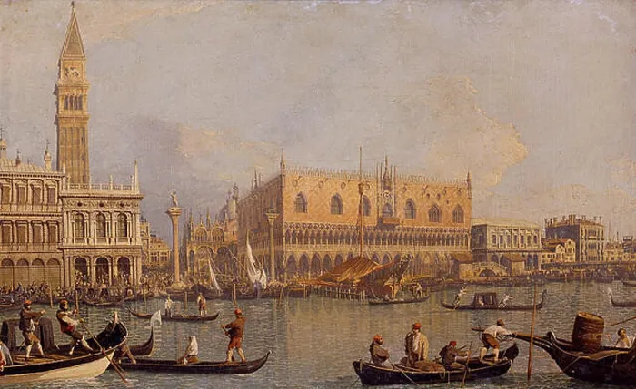 Framed Print : A famous painting by Canaletto