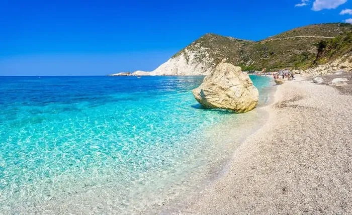 Framed Print : Famous Petanoi beach in Kefalonia island, Greece Framed Print : Famous Petanoi beach in Kefalonia island, Greece