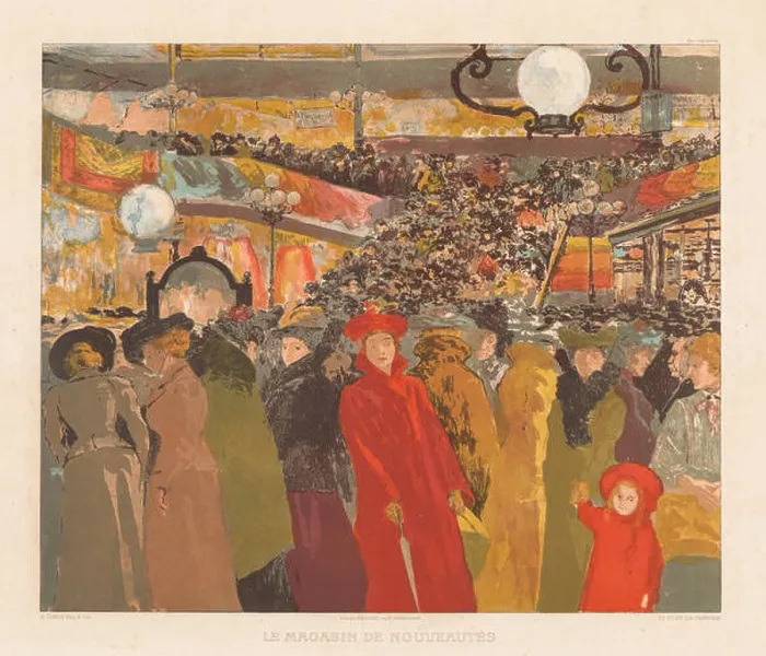 Framed Print : The Fancy Goods Store, 1902. Alexandre Lunois (French) Framed Print : The Fancy Goods Store, 1902. Alexandre Lunois (French)