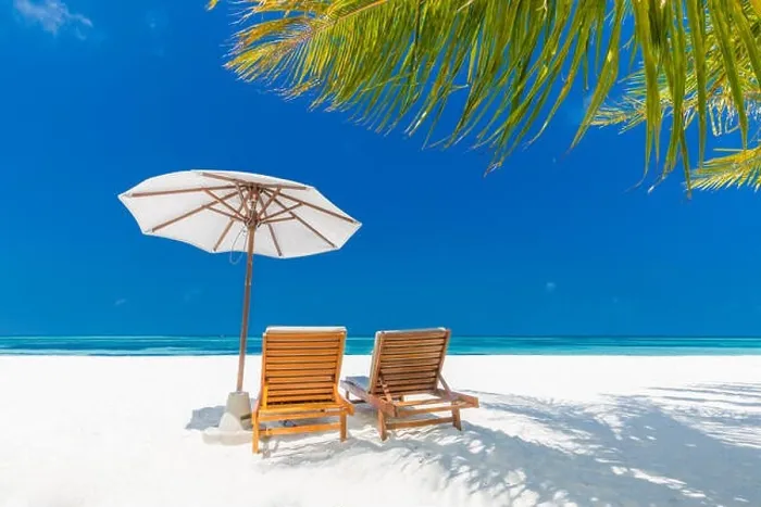 Framed Print : Fantastic beach, tropical landscape, white sand, blue sky, sun beds lounge and relax concept. Exotic resort for travel, tourism. Idyllic beach concept Framed Print : Fantastic beach, tropical landscape, white sand, blue sky, sun beds lounge and relax concept. Exotic resort for travel, tourism. Idyllic beach concept