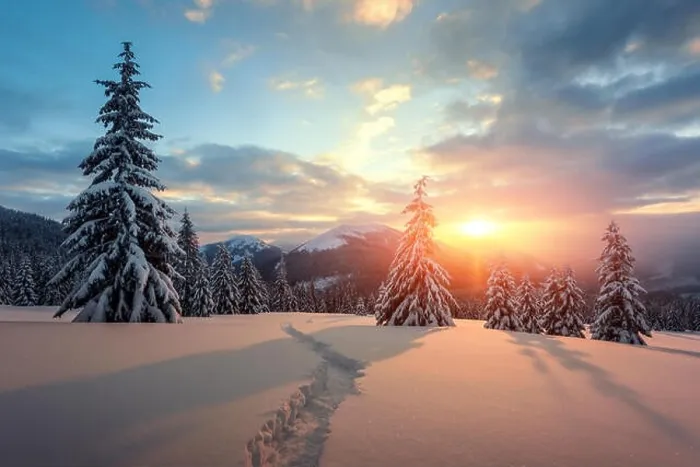 Framed Print : Fantastic orange winter landscape in snowy mountains glowing by sunlight. Dramatic wintry scene with snowy trees. Christmas holiday concept Framed Print : Fantastic orange winter landscape in snowy mountains glowing by sunlight. Dramatic wintry scene with snowy trees. Christmas holiday concept