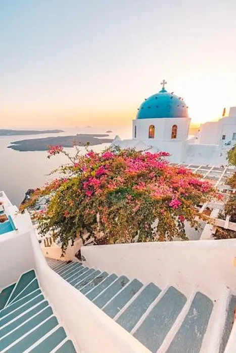 Framed Print : Fantastic sunset landscape of famous travel and vacation destination. Luxury summer adventure concept. Wonderful view of Oia village Santorini, Greece Framed Print : Fantastic sunset landscape of famous travel and vacation destination. Luxury summer adventure concept. Wonderful view of Oia village Santorini, Greece