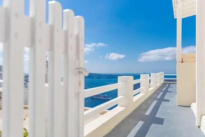 Framed Print : Fantastic travel background, Santorini urban landscape. Red door, gate with stairs white architecture under blue sky. Idyllic summer vacation luxury Framed Print : Fantastic travel background, Santorini urban landscape. Red door, gate with stairs white architecture under blue sky. Idyllic summer vacation luxury