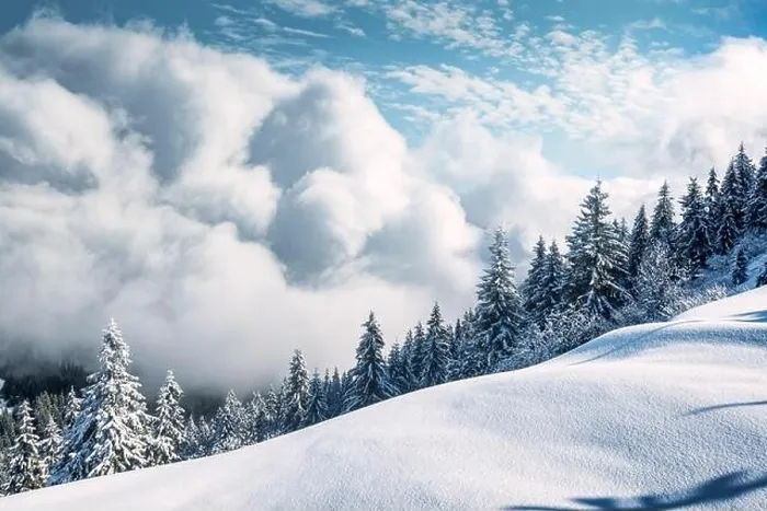 Framed Print : Fantastic winter landscape with snowy trees and incredible cloudscape. Carpathian mountains, Ukraine, Europe. Christmas holiday concept Framed Print : Fantastic winter landscape with snowy trees and incredible cloudscape. Carpathian mountains, Ukraine, Europe. Christmas holiday concept
