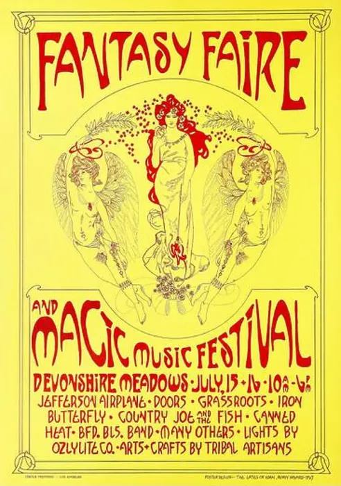 Framed Print : Fantasy Faire and Magic Music Festival Poster (1967) Framed Print : Fantasy Faire and Magic Music Festival Poster (1967)