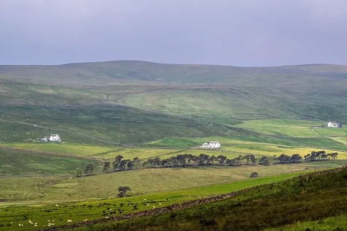Framed Print : Farms over Upper Teesdale and River Tees, Forest-in-Teesdale village, County Durham and Cumbria, England, United Kingdom Framed Print : Farms over Upper Teesdale and River Tees, Forest-in-Teesdale village, County Durham and Cumbria, England, United Kingdom