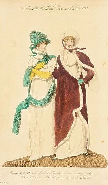 Fashion Plate (Fashionable Walking Dresses in Dec. 1807) M.86.266.61