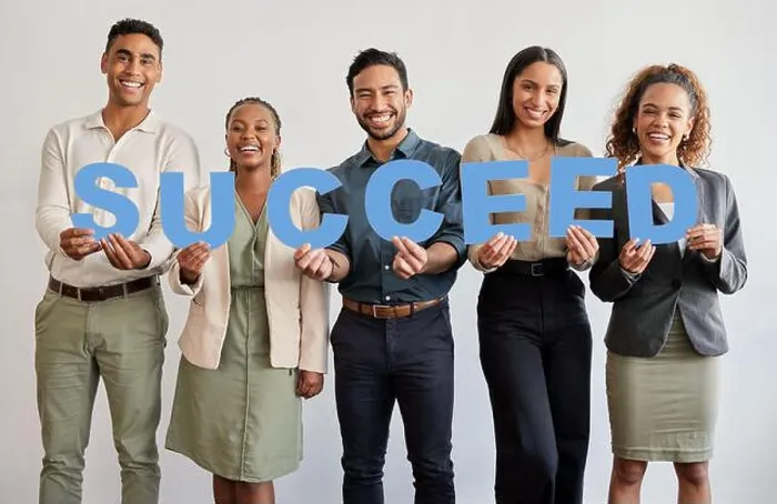 Framed Print : Feed your need to succeed. a group of young businesspeople holding letters that spell out the word succeed Framed Print : Feed your need to succeed. a group of young businesspeople holding letters that spell out the word succeed